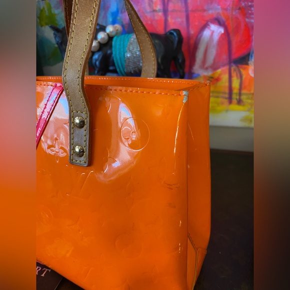 Ultra RARE LOUIS VUITTON Robert Wilson Neon Vernis Purse Tote Shoulder Bag 02 - Picture 8 of 13